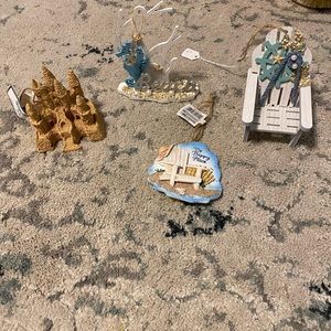 Christmas beach ornaments